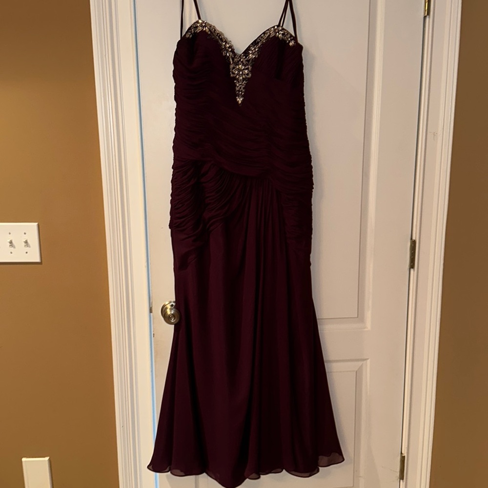 Eggplant Chiffon Dress and Jacket